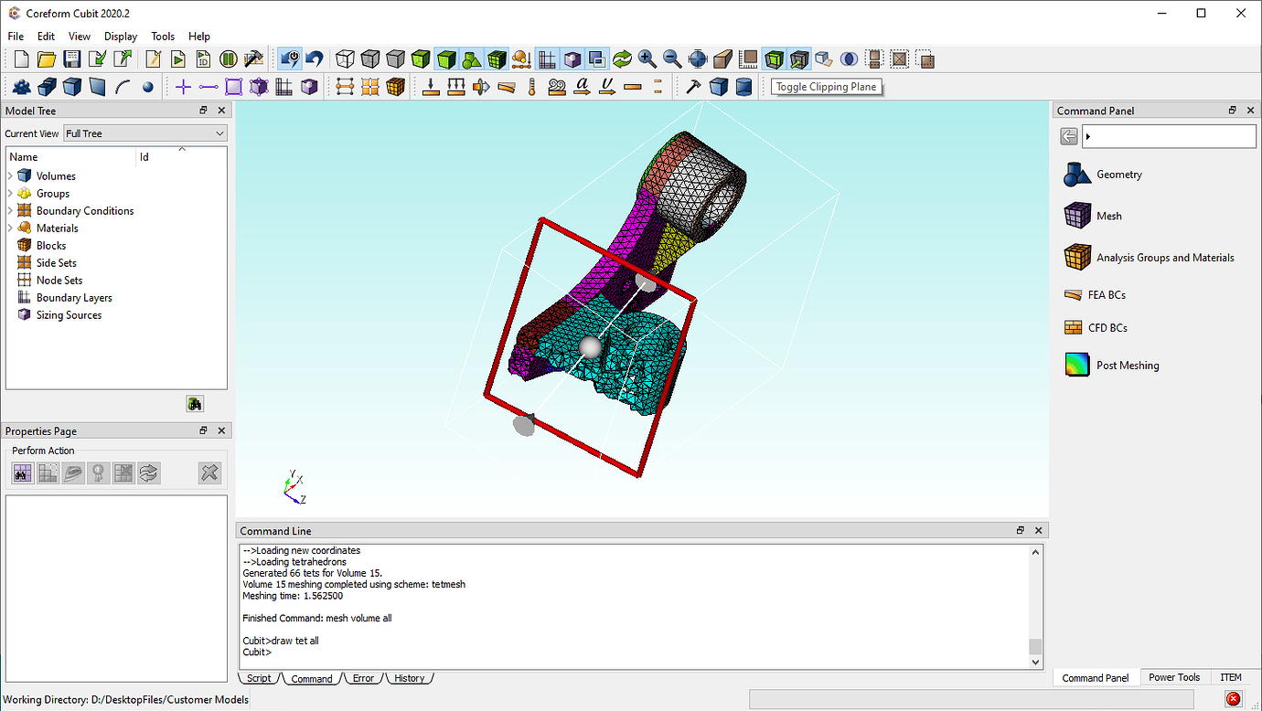 Display the mesh detail - Meshing - Coreform LLC