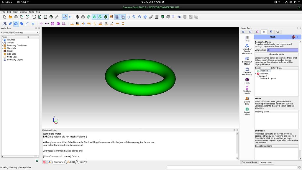 Meshing a torus - Coreform Cubit - Coreform Forum